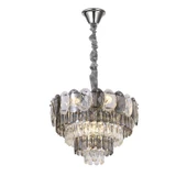 Sento 50'Lik Krom Yuvarlak Kristalli Avize thumbnail 3