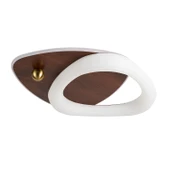 Apliqa Trıplo Ahşap Detaylı Plafonyer Ledli Avize thumbnail 2