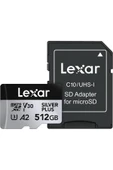 Lexar Professional 512gb 205 Mb/s Silver Plus Microsd Hafıza Kartı thumbnail 1