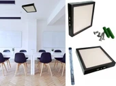 ACK 24w Günışığı Siyah Kasa Kare Sıva Üstü Led Panel AP04-02411 - 1