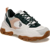 U.S.POLO ASSN.TRACKY 5FX BEYAZ YEŞİL CASUAL ANATOMİK SPOR AYAKKABI thumbnail 2