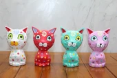 Ahşap 4'lü Kedi Seti Polos:15 - 1