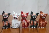 Ahşap 5'li Kedi Seti Polos:9 - 1