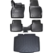 Skoda Kamiq 2019 Sonrası 3D Paspas+Bagaj Havuzu Seti - 1