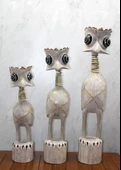 Ahşap 3'lü Deve Kuşu Seti 90 Cm Trendy:7 - 1