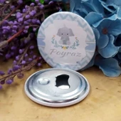 Giri Mavi Filli Baskılı  Metal Bebek Hediyeliği Bebek Şe(15 Adet) - 1