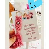 Nazarlıklı Makrome Anahtarlik Hediyelik Bebek Şekeri(30 Adet) - 3