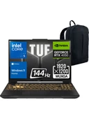 Asus Tuf Gaming F16 FX607VU-RL141 Intel Core 5 210H 64GB 2TB SSD RTX4050 140W 16" Fhd+ 144Hz WIN11 Dizüstü Bilgisayar - Webzone Çanta Wz6 - 1