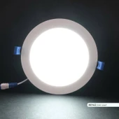 Ack 12w Beyaz Işık 6500k Slim Led Panel Yuvarlak Alüminyum AP01-01230 - 3