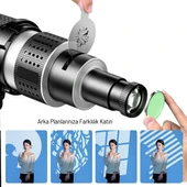 Gdx SN-02 120mm Çaplı Optik Snoot Bowens Bağlantılı 35 Desen Kartlı 5 Renkli Filtreli - 7