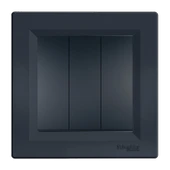 Schneider Asfora Plus Antrasit Üçlü Anahtar Çerçeveli - EPH2100171 - 1