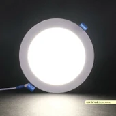 Ack 12w Ilık Beyaz 4000k Slim Led Panel Yuvarlak Alüminyum AP01-01210 - 3