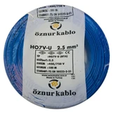 Öznur 2.5 Nya Mavi Tam Bakır TSE Kablo - 100 Metre - 1