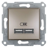 Schneider Asfora Plus Bronz USB Şarj Prizi 2.1A Type A Çerçevesiz - EPH2700269 - 1