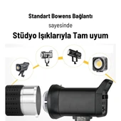 Gdx SN-02 120mm Çaplı Optik Snoot Bowens Bağlantılı 35 Desen Kartlı 5 Renkli Filtreli - 5