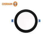 Ack 15w Ilık Beyaz 4000k Siyah Kasa Slim Led Panel Yuvarlak AP01-01511 - 1