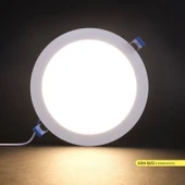 Ack 18w Günışığı 3000k Slim Led Panel Yuvarlak Alüminyum AP01-01800 thumbnail 3