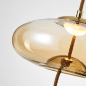 Apliqa Niora Tekli 5 Watt 3000K Eskitme Bal Camlı Led Sarkıt Avize thumbnail 4