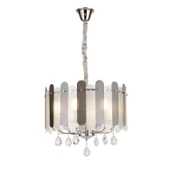 Apliqa Madera 50'Lik Krom Füme Camlı Kristal Taşlı Avize thumbnail 1