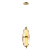 Apliqa Aleya 6 Watt 3000K Ledli Bal Camlı Tekli Sarkıt Led Avize thumbnail 3