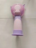 Mini El Fanı Şarjlı Telefon Tutuculu Figürlü 3 Kademeli Taşınabilir Vantilatör Masa El Tipi Serinletici Soğutucu - 3