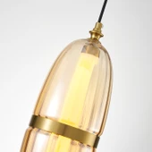 Apliqa Aleya 6 Watt 3000K Ledli Bal Camlı Tekli Sarkıt Led Avize thumbnail 4