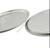 Hsgl Diplomat Servis Çelik Tabak No:4  19.5cm Çorba tatlı altlık Servis Tabağı - 4