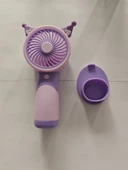 Mini El Fanı Şarjlı Telefon Tutuculu Figürlü 3 Kademeli Taşınabilir Vantilatör Masa El Tipi Serinletici Soğutucu - 4