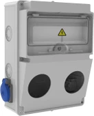 Bemis 2 Adet Ön Delikli 2 Adet Yan 1/16A 220V Prizli Kombinasyon Kutusu IP44 BD2-2201-2020 thumbnail 1