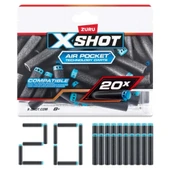 X Shot Excel 20’li Yedek Sünger Dart Paketi | 8 Yaş ve Üzeri Çocuklar İçin Ekstra Atış Gücü ve Uzun - 1