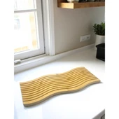 Periboia Dalgalı Çift Taraf Tasarımlı Ahşap Sunum Tepsisi - 3