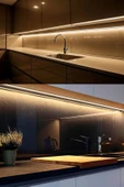 Voxify 5 Metre Mutfak Tezgah Altı Led Aydınlatma Adaptörlü Tak Çalıştır Yüksek Şerit Led Gün Işığı - 4