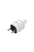 VİKO Topraklı Erkek Düz Fiş Beyaz 90304100 - 1