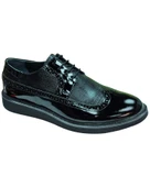 Nevzat Öge 01008-Eva Erkek Siyah Rugan (40-44) Deri Klasik Ayakkabı - 2