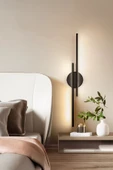 Voxify Pilli Kablosuz Çift Yön Led Aplik Tablo Salon Duvar Tv Banyo Ayna Yatak Resim Aydınlatma Sarı Işık - 3