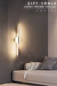 Voxify Elektrikli Çift Yön Led Aplik Tablo Salon Duvar Tv Banyo Ayna Yatak Odası Aydınlatma Beyaz Işık - 2