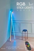 Voxify 1 Metre Rgb Stick Led Light Loş Ambiyans Uzaktan Kumandalı Işık Lamba Ampül Aydınlatma Çok Renkli - 1