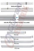 Cata Mutfak Tezgah Altı Aydınlatması-raf Aydınlatması 60cm Led Sarı Işık - 3