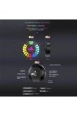 Rgb Sese Duyarlı Ritim Animasyonlu Müzik Ekolayzer 22 Ledli Şarjlı Kokulu Led Disk - 6
