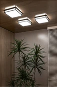 ECONA Sıva Üstü Led Armatür, Banyo, Balkon, Salon Tavan Ve Duvar Armatürü 24wat Beyaz - 1