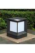 AGS PLASTİK Fullreyon Kare Küp Set Üstü Siyah Armatür, Bahçe Duvar Apliği, Set Üstü Modern Armatür - 1
