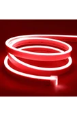 ECONA 12v Kırmızı Neon Led 5 Metre Prize Tak Çalıştır Esnek Neon Led Aydınlatma Neon Şerit Led - 2