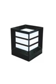 AGS PLASTİK Lamp232 Bahçe Aydınlatma Kare Küp Izgaralı Siyah - 1