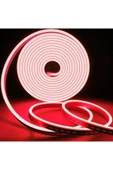 ECONA 12v Kırmızı Neon Led 5 Metre Prize Tak Çalıştır Esnek Neon Led Aydınlatma Neon Şerit Led - 1