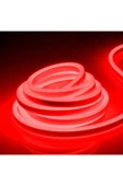 ECONA 12v Kırmızı Neon Led 5 Metre Prize Tak Çalıştır Esnek Neon Led Aydınlatma Neon Şerit Led - 3