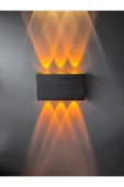 ECONA ÇİFT YÖNLÜ DEKORATİF DUVAR APLİK 12WATT AMBER RENK - 1