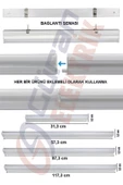 Cata Mutfak Tezgah Aydınlatması-raf Aydınlatması 60cm Led Anahtarlı Set- Beyaz Econa - 2