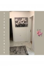 Seİs Tablo Beyaz Çiçekler Modern Kanvas Tablo 120x70 - 1