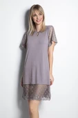 Yakası Detaylı Brode Dantelli Gecelik thumbnail 1