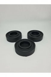 Circle Beton Mat Siyah 3lü Tealight Mumluk - 2